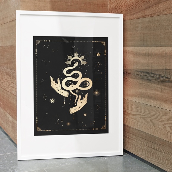 Wall Art Esoteric Celestial Mystic Print Poster Unframed - Picture 3 of 5